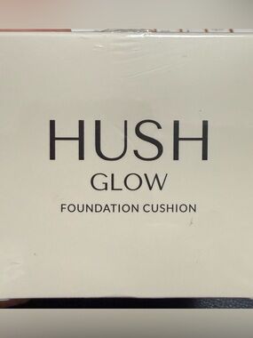 New and Sealed HUSH Glow Foundation Cushion in Brunette Brown